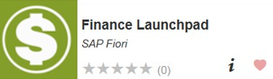 Finance Launchpad button
