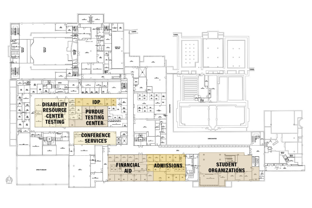 Stewart Center ground floor floorplan