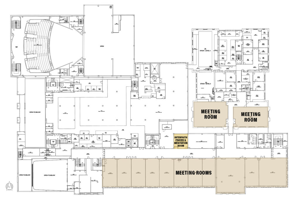 Stewart Center second floor floorplan