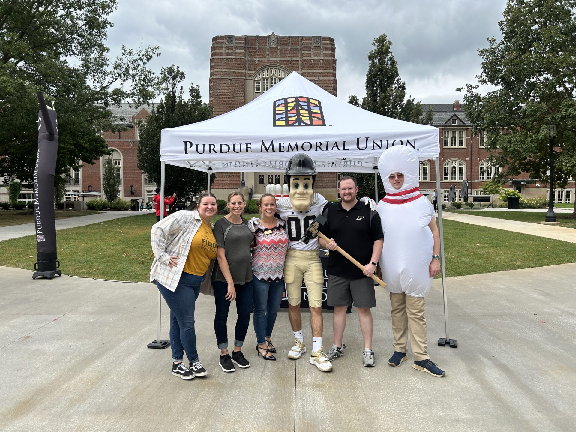 PMU employees with Purdue Pete