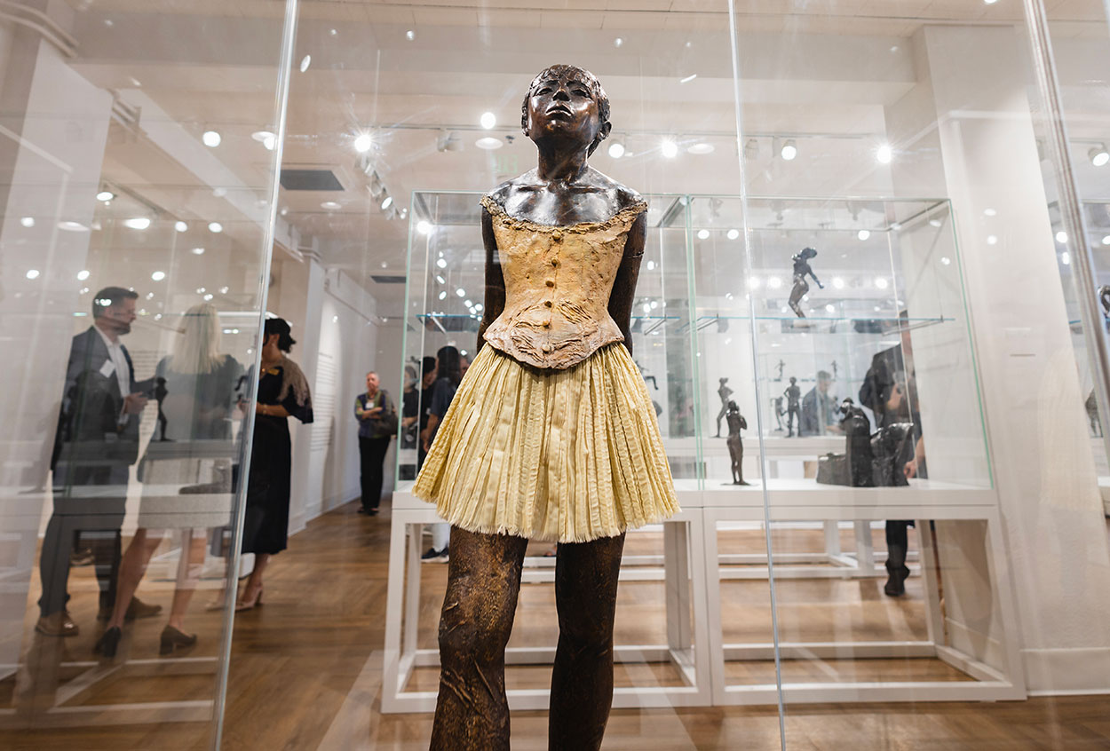 The Little Fourteen-Year-Old Dancer is a sculpture begun c. 1880 by Edgar Degas of a young student of the Paris Opera Ballet dance school, a Belgian named Marie van Goethem.