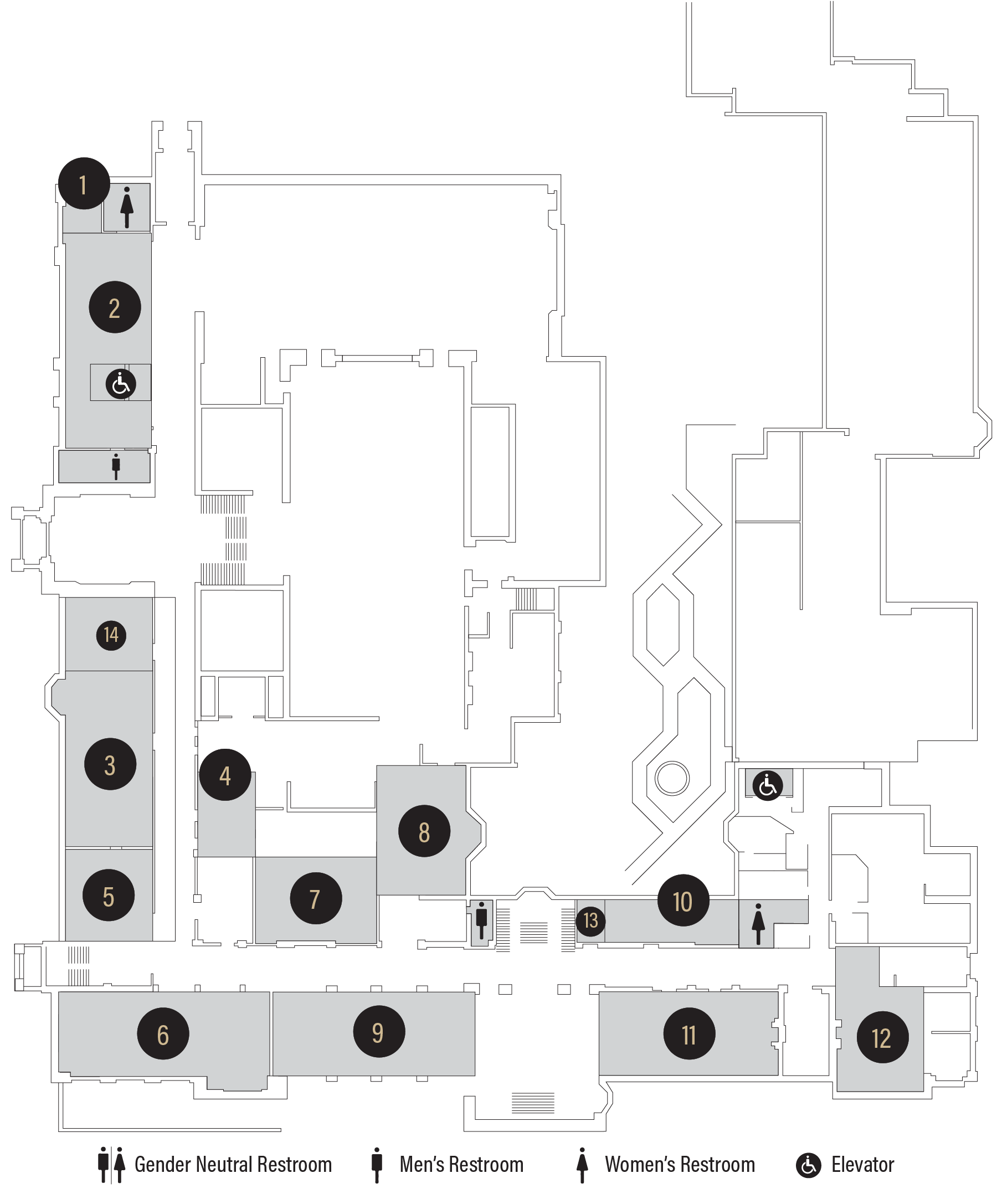PMU Second Floor Map