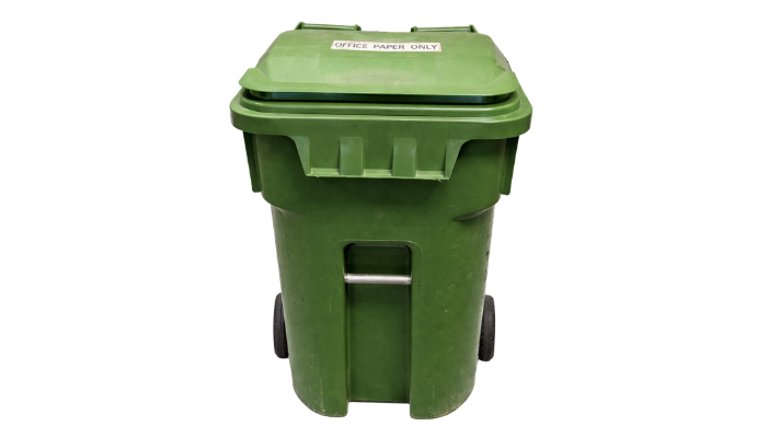 Mixed paper recycling carts