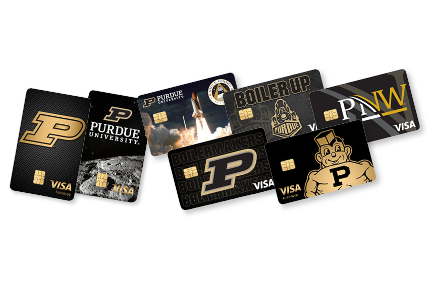 Purdue branded bank cards