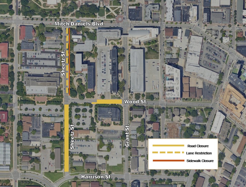 Restrictions remain in place along Sheetz Street as new academic gets ready to begin.