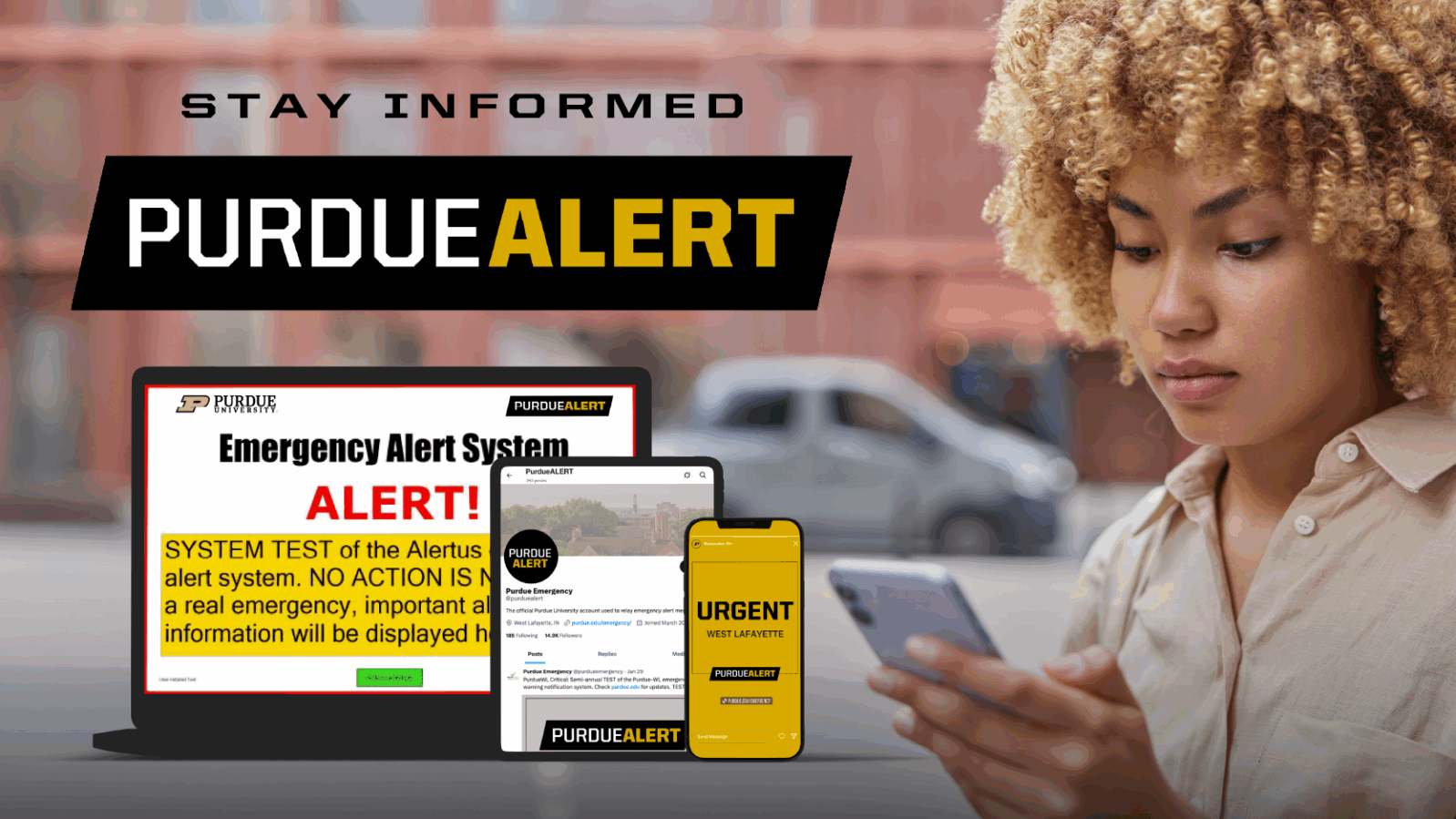 There's new branding for the PurdueALERT system.