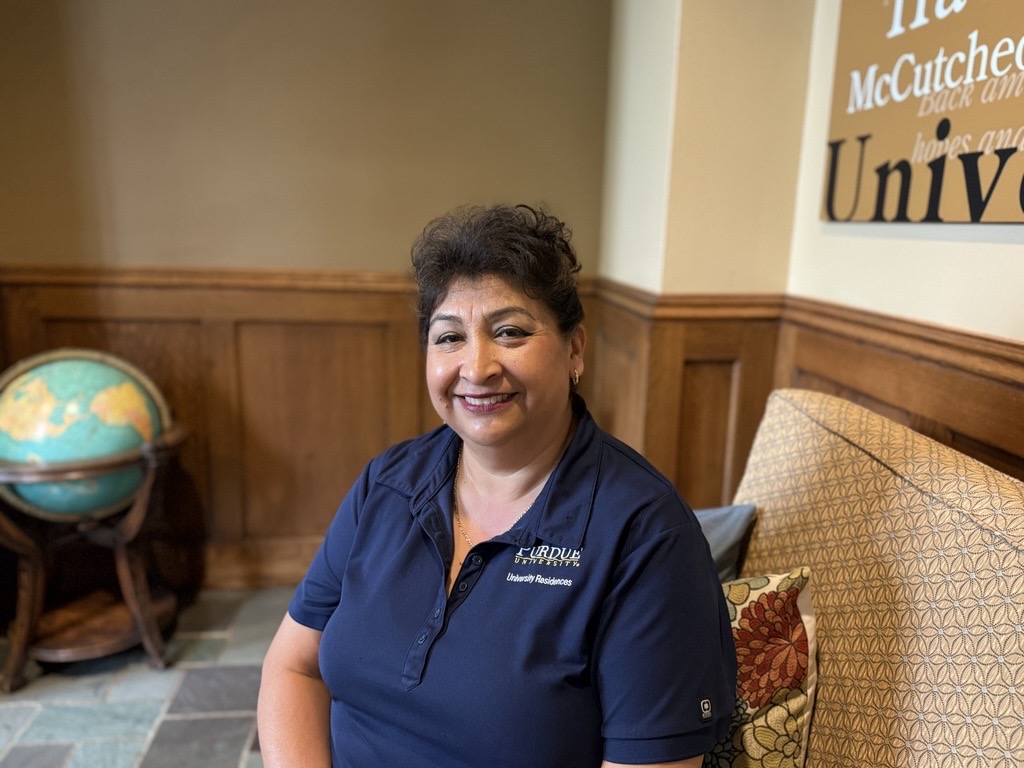 Genoveva Lopez, a custodian with Building Services, has been with Purdue for 32 years. National Custodian Day is an opportunity to recognize Genoveva and other custodians for all they do for the Boilermaker community.