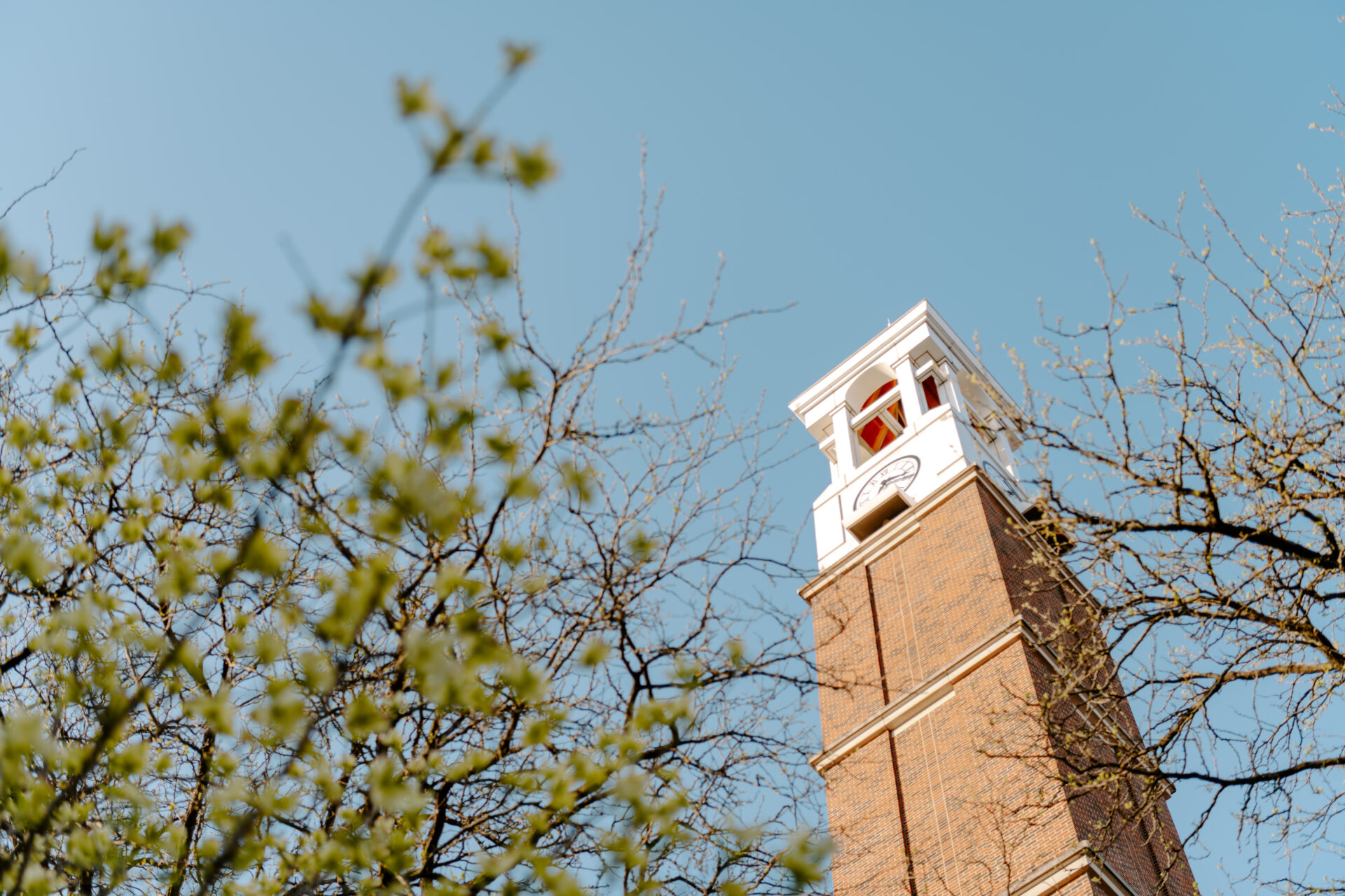 The bell tower on Purdue's West Lafayette campus.