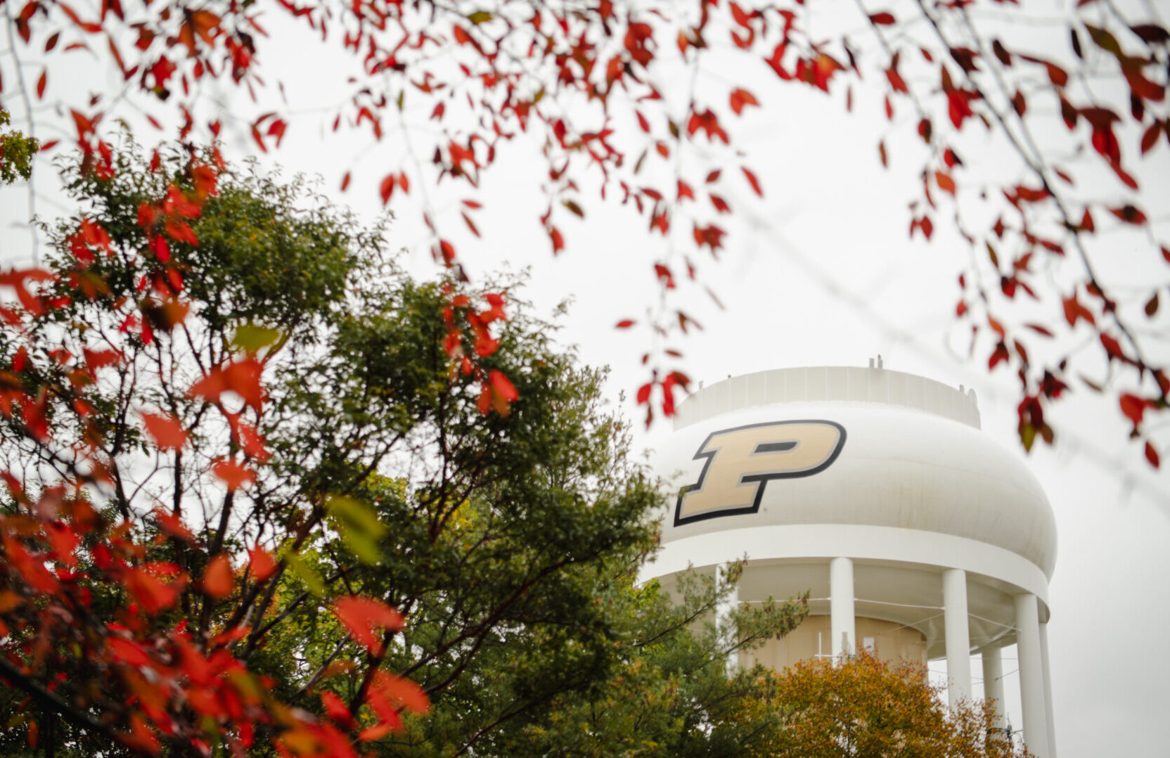 Purdue's water tower in West Lafayette