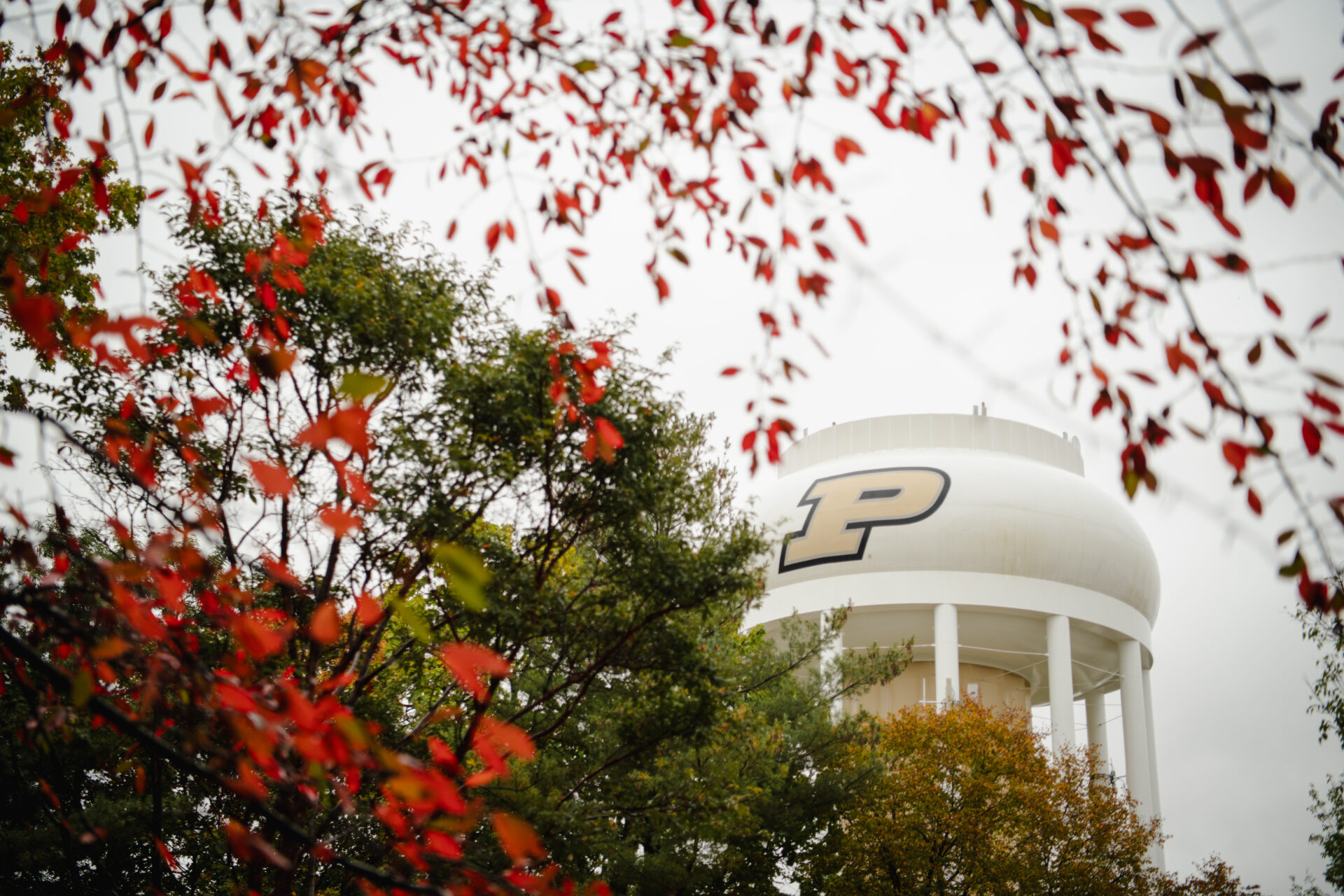 Purdue's water tower in West Lafayette