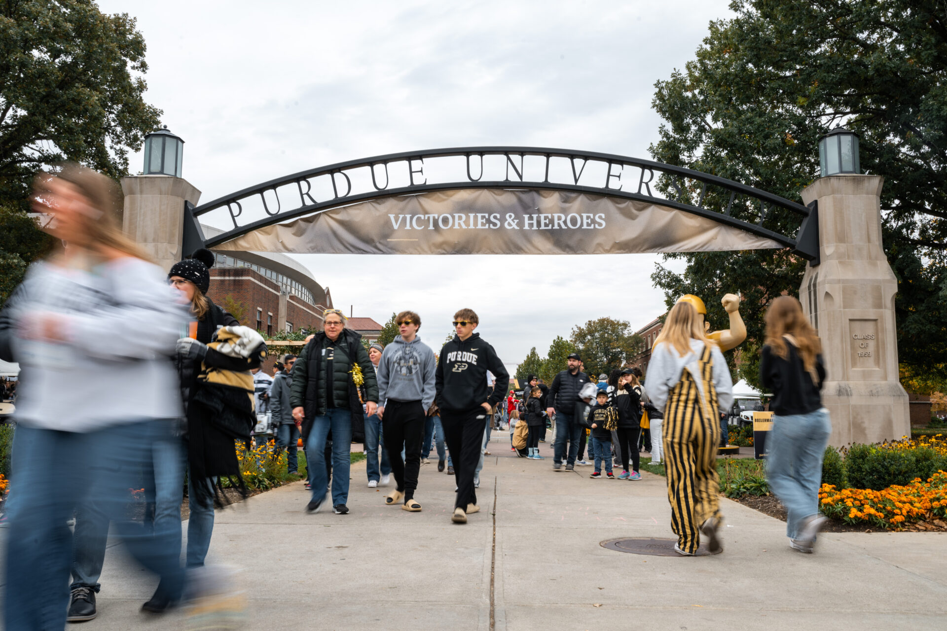 Event organizers are encouraged to follow the Special Event Emergency Preparedness Checklist while planning events in West Lafayette. Photo provided by Purdue Brand Studio.