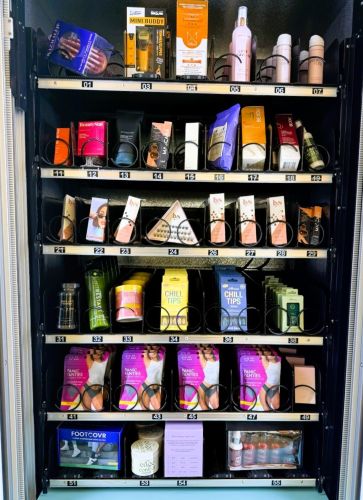 The LumiNicole automated retail store is located on the first floor of the Krach Leadership Center. The store features various beauty and wellness products. Photo provided by Kendra Bracken-Ferguson.