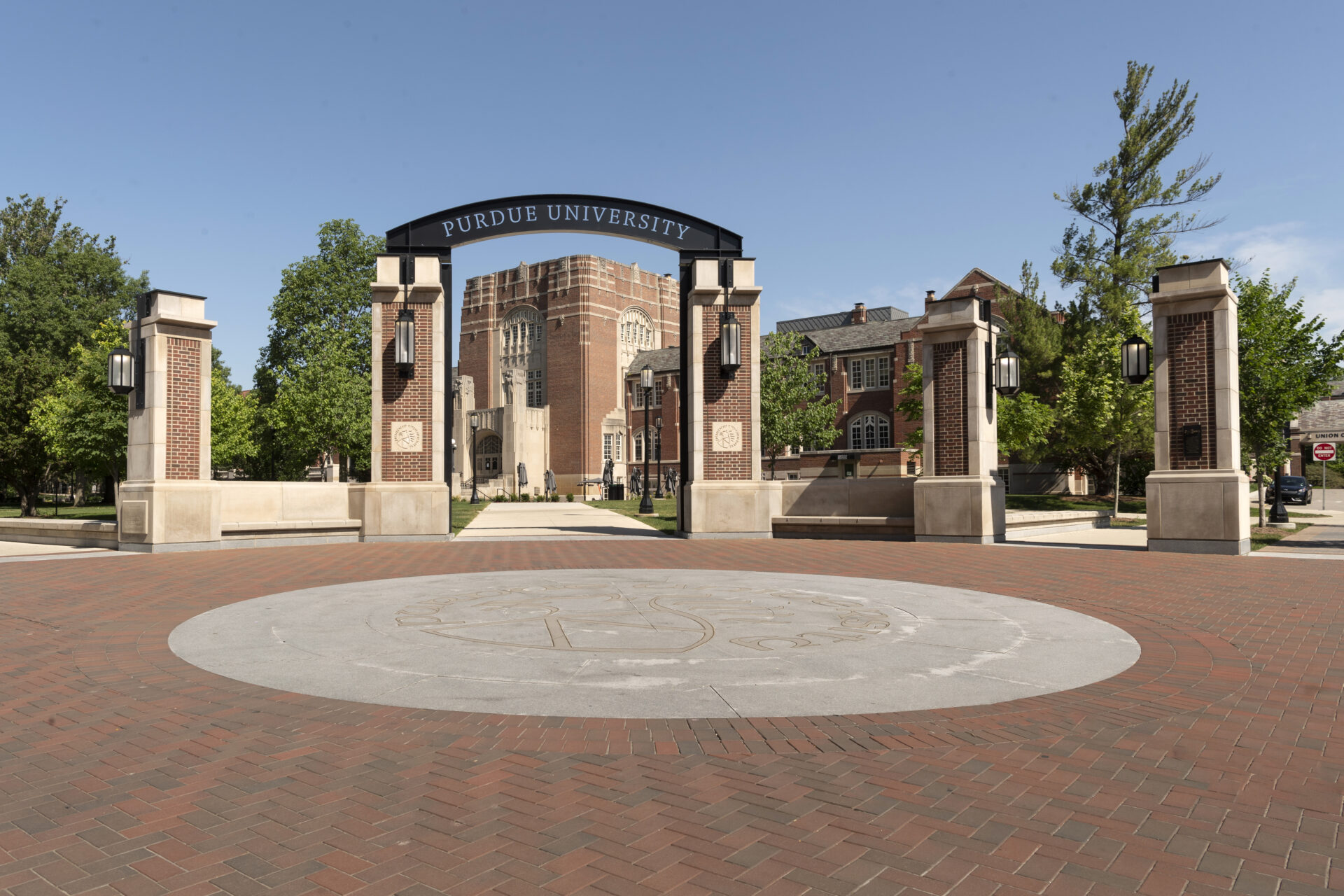 Purdue Memorial Union with a new front exterior.