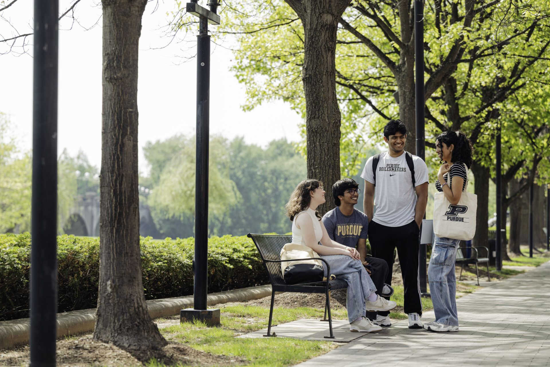 Those attending classes, working and living in Indianapolis are encouraged to sign up for PurdueALERT emergency text notifications and download the SafeZone app. Photo provided by Purdue Brand Studio.
