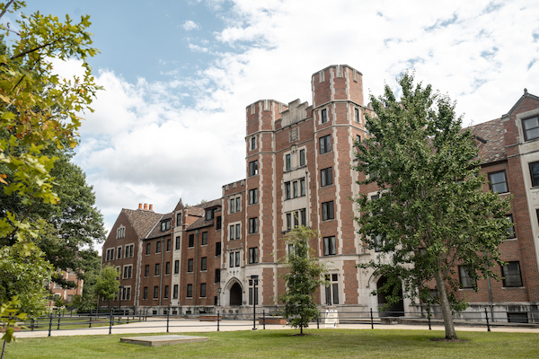 Exterior of Purdue University's Cary Quadrangle residence hall.