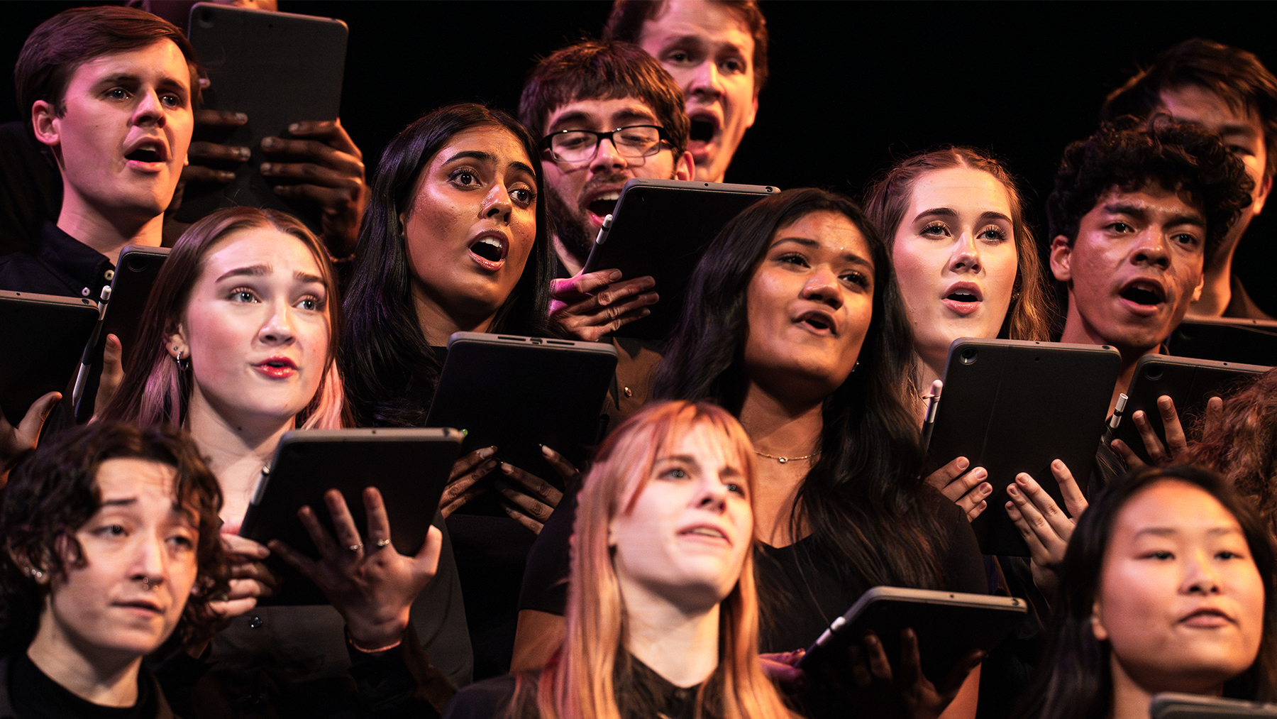 University Choir performing 'Considering Matthew Shepard' at PMO Fall Show 2023