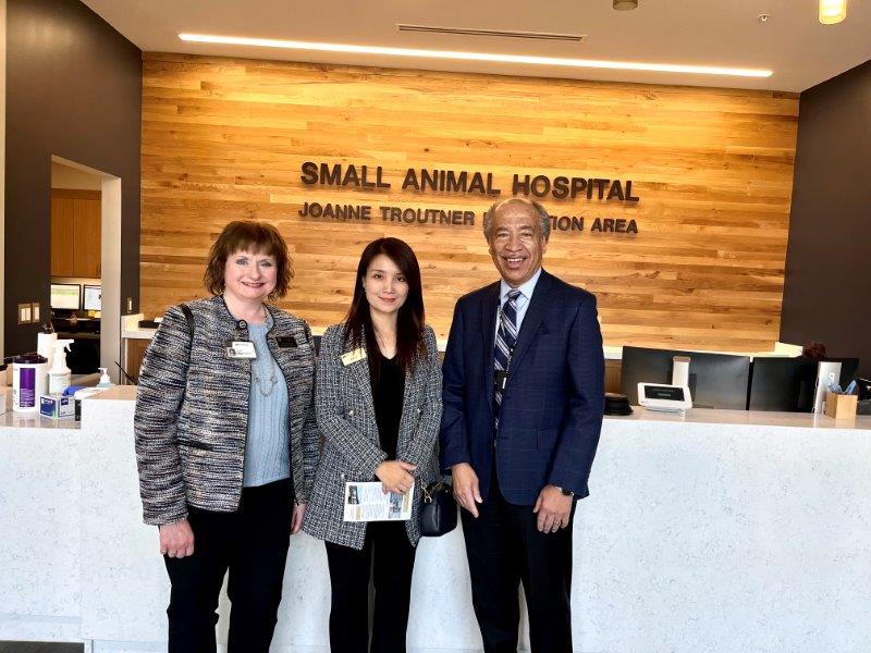 It’s such a honor to join Dean Reed adn Lisa Happ for a tour at our Purdue University Veterinary hospital. So proud of our Vet med school and hospital.