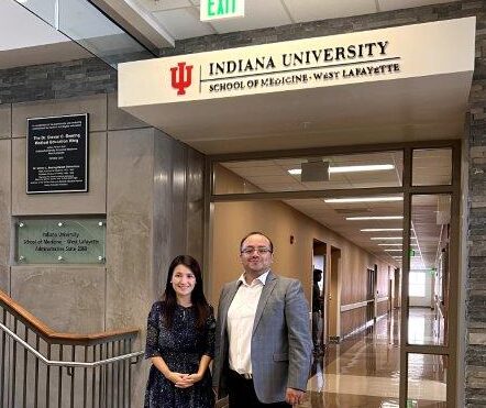 Dr. Ray Munguia-Vazquez, MSC, PhD, MD and Dr. Hui establish a collaboration on the West Lafayette campus.
