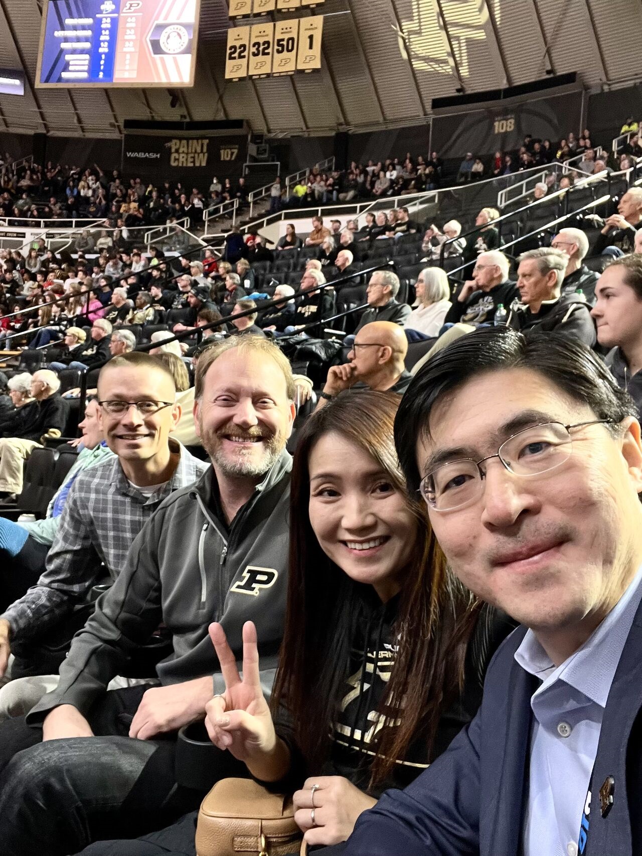 Faculty and Staff Appreciation Day at the Purdue University Women’s Basketball game! We thank all our amazing teammates for a great year of 2023! 💛🖤