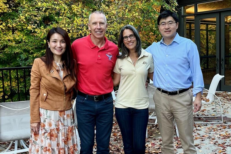 Space pioneer Drew Feustel inspired future generations at Purdue Space Day 2023. Feustel and his wife Indira were named Presidential Ambassadors of Purdue University by President Mung Chiang.