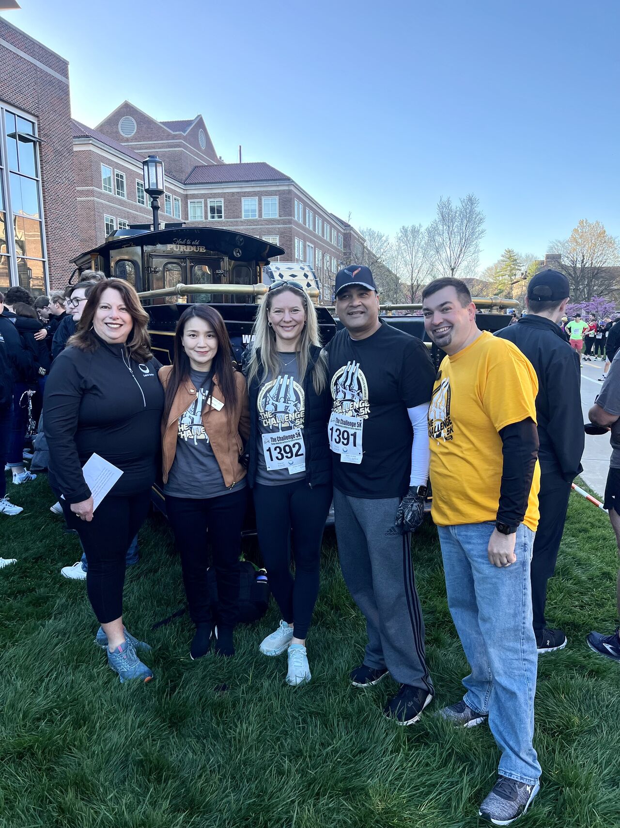 The weather was cold but our hearts were warm during the Purdue Institute for Cancer Research Challenge 5k.