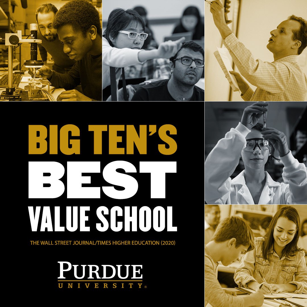 Chart showing Purdue ranking among Best value institutions