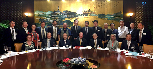 Purdue alumni and friends with Mitch Daniels