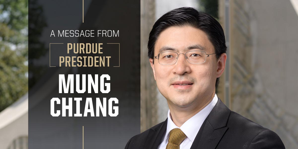Purdue President Mung Chiang