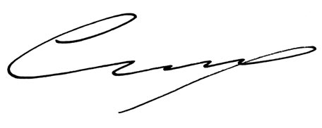 Purdue President Mung Chiang's signature.