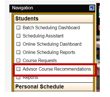 Advisor Course Recommendation