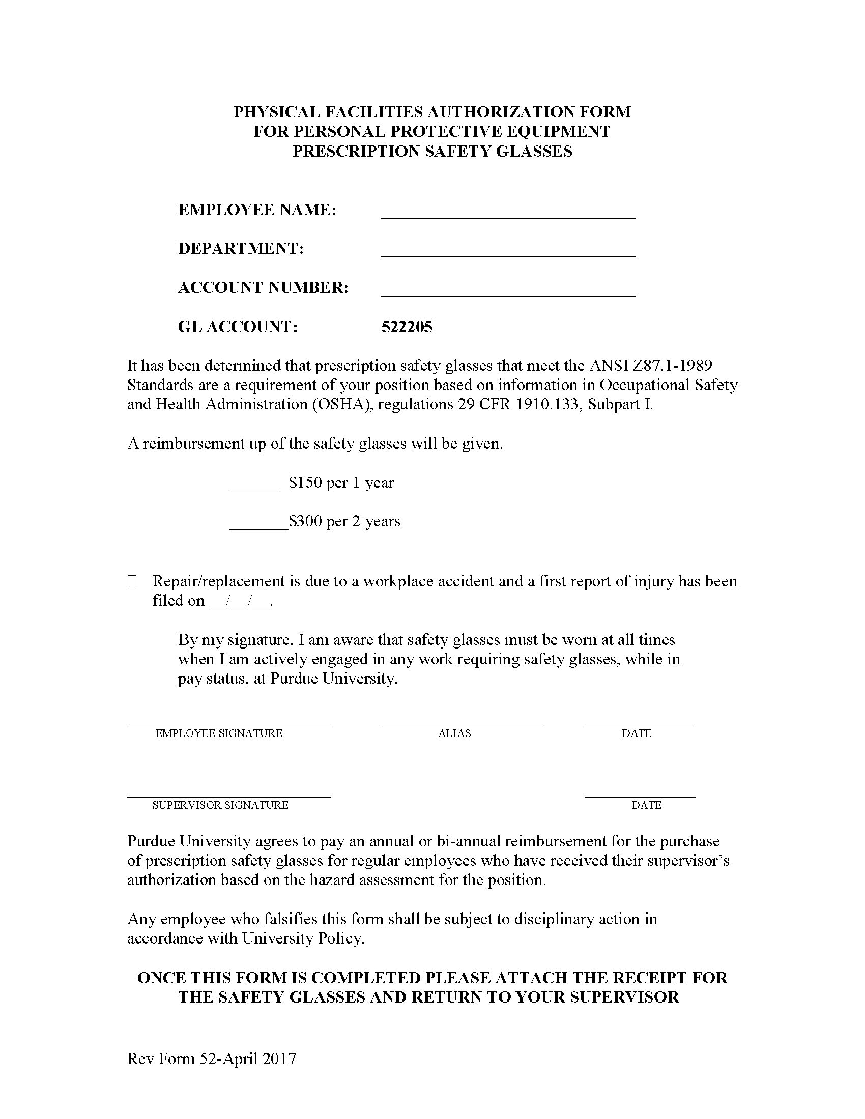 prescription safety glasses