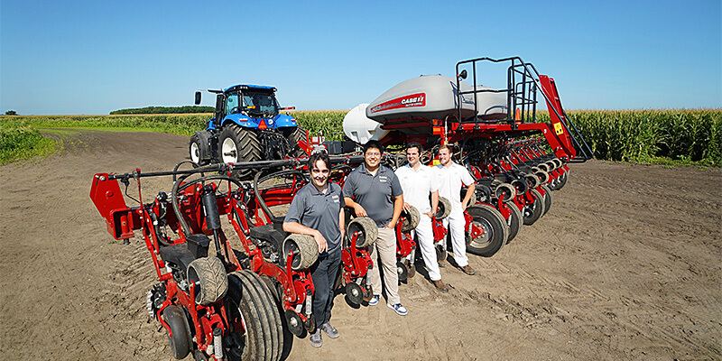 Agricultural tractors and implements use a lot of hydraulic power.