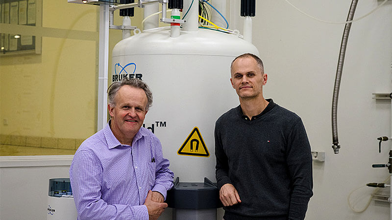 Neuro Vigor plans to develop new drugs based on the discoveries of Phil Burcham (left) and Matt Piggott of the University of Western Australia t