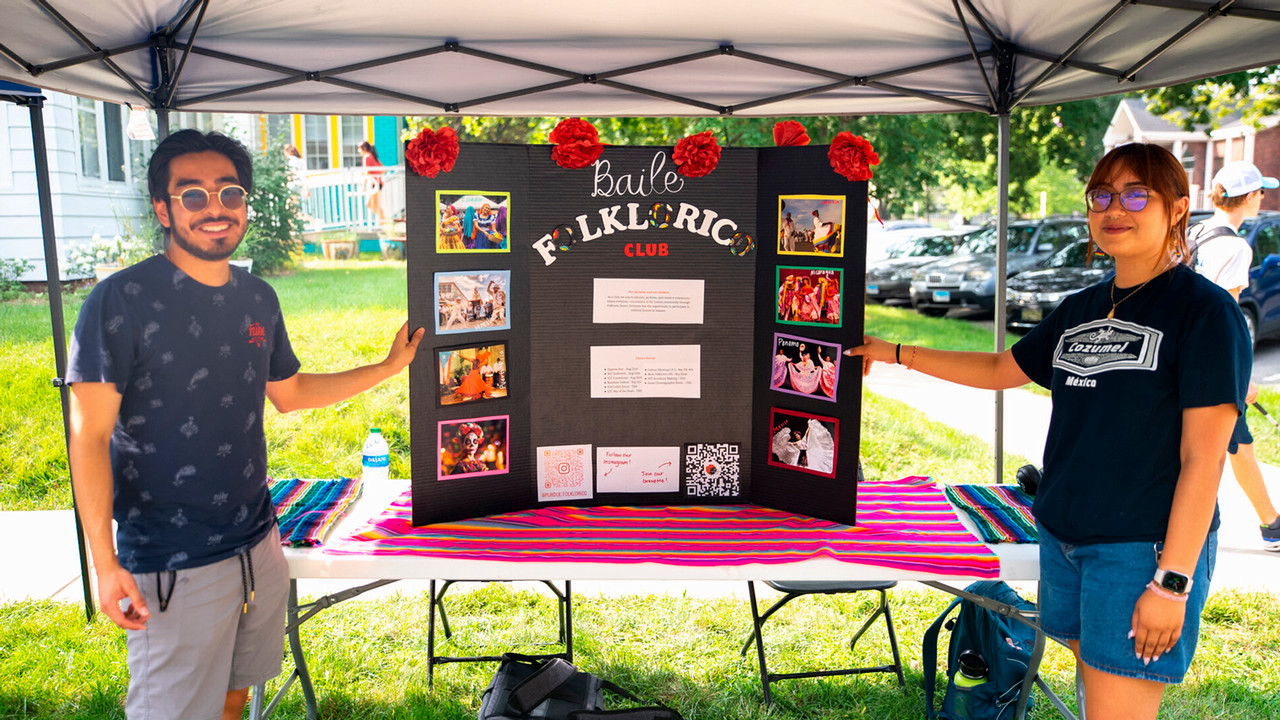 Folklorico Student Organization soliciting members at the AAARCC Express Fest.