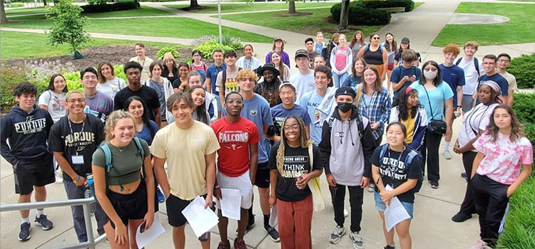 A large group of Summer Start students.