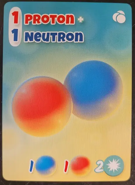 Photo 4. All cards in the Larger Subatomic card deck have a special icon printed on the top right corner.