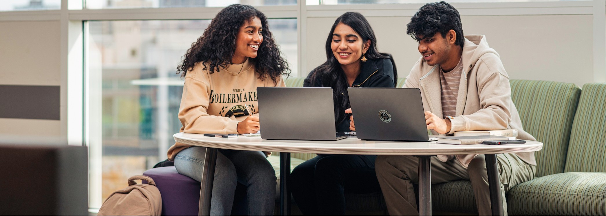 Purdue Indianapolis students studying