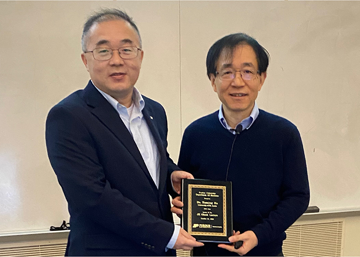World-Renowned Statistician Xuming He Delivers JK Ghosh Memorial Lecture at Purdue