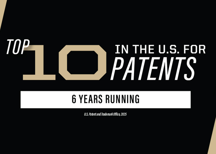 Excellence at scale: Purdue ranks seventh nationally for U.S. patents received 