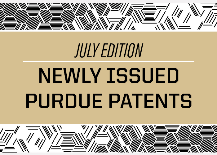 July Edition: Newly Issued Patents