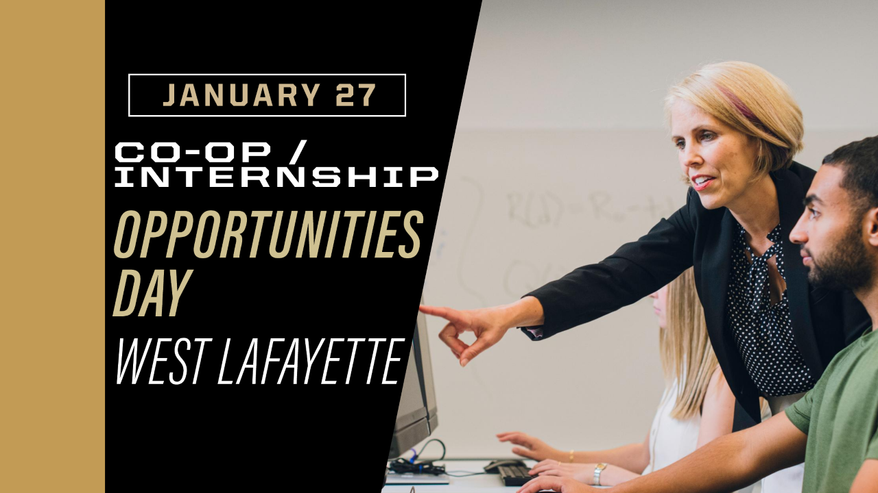 Co-op/Internship Opportunities Day - West Lafayette 2026