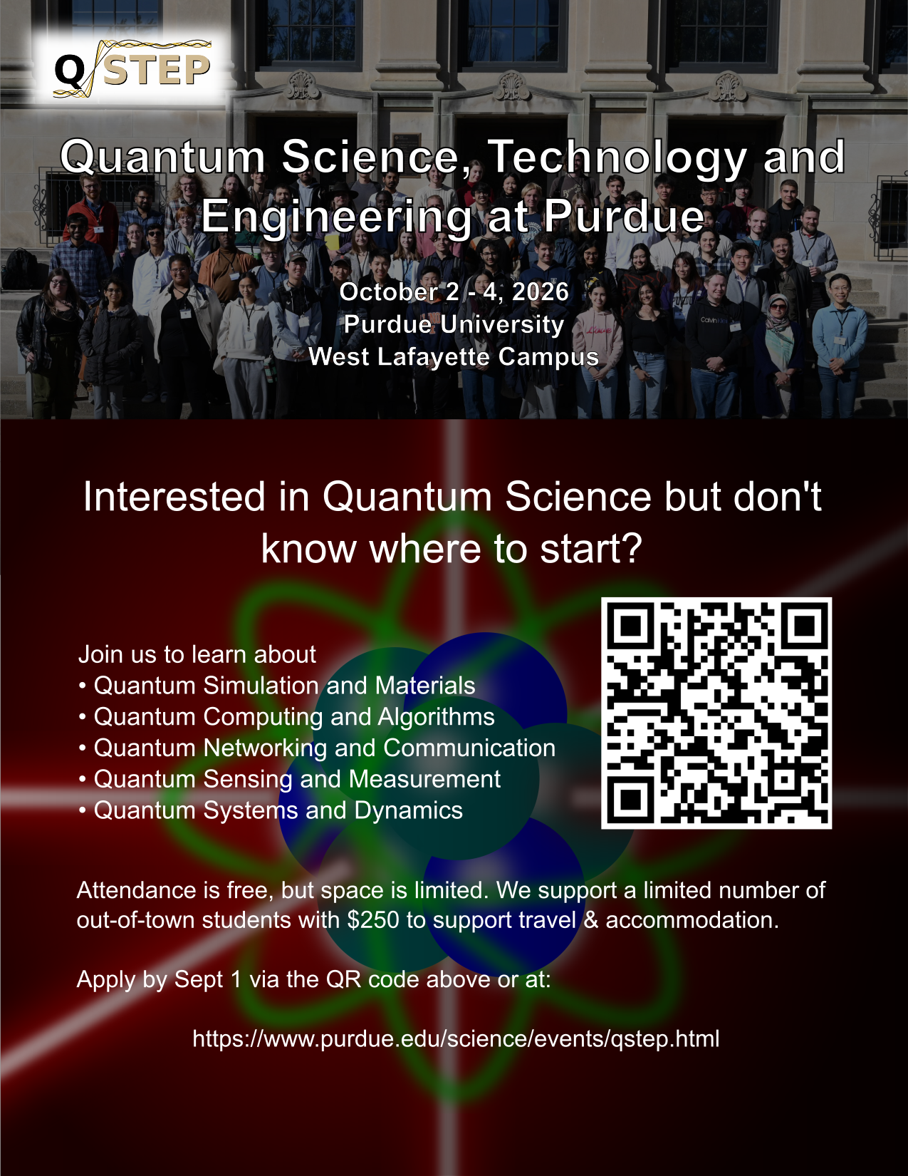 Flyer for QSTEP 2026