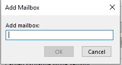 In Outlook, type in email of shared mailbox.