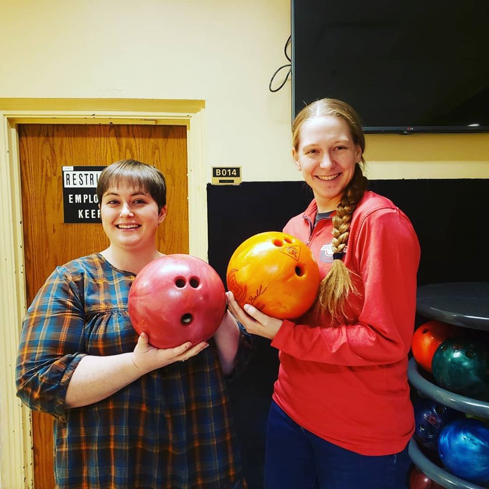 Bowling during Nontraditional Student Week 2019
