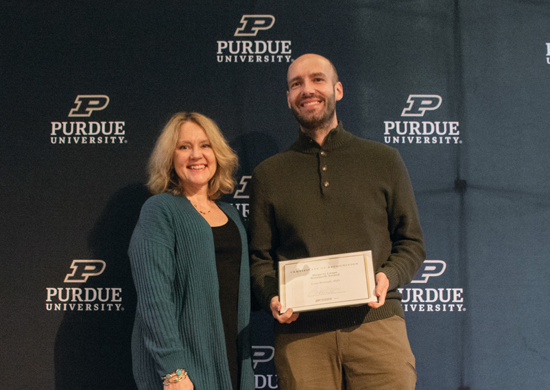 Evan Perrault with Beth McCuskey