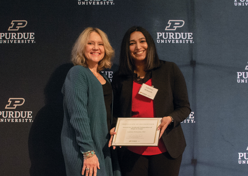 Lakshmy Mohandas with Beth McCuskey