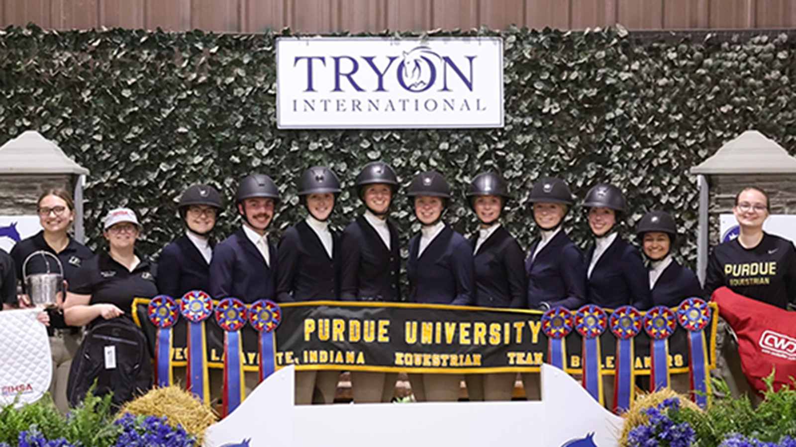 The Purdue Equestrian Team is made up of approximately 50 riding members and 13 horses.