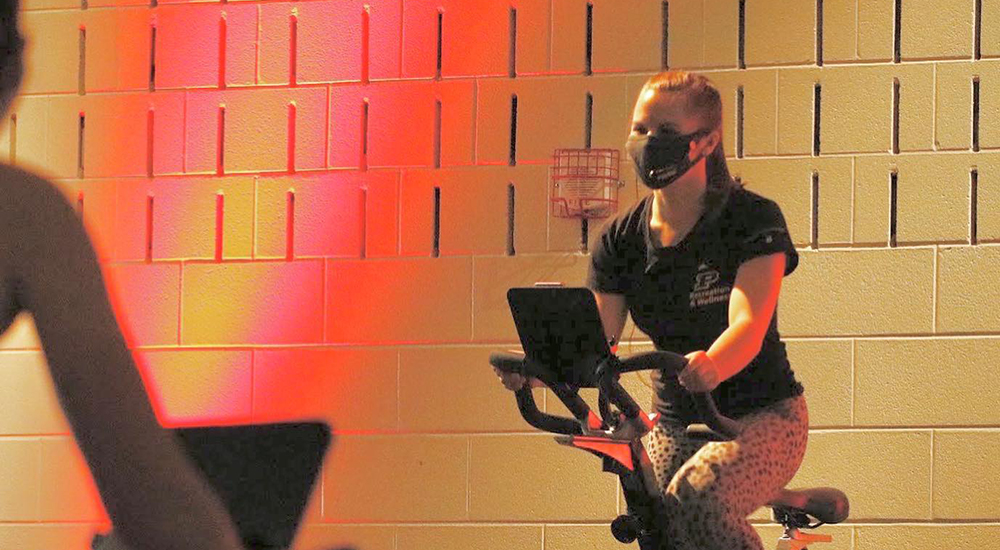 RecWell Trainer on Stationary Bike