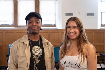 Early Start lead peer mentors pose for a picture Friday at the Purdue Memorial Union