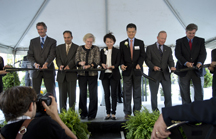 Wang Hall ribbon-cutting
